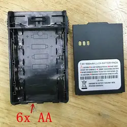 Honghuismart 6x AA батареи Дело Box для Puxing px777, px888k, vev3288s, vev V1000, vev V16 и т. д. Портативная рация черный цвет
