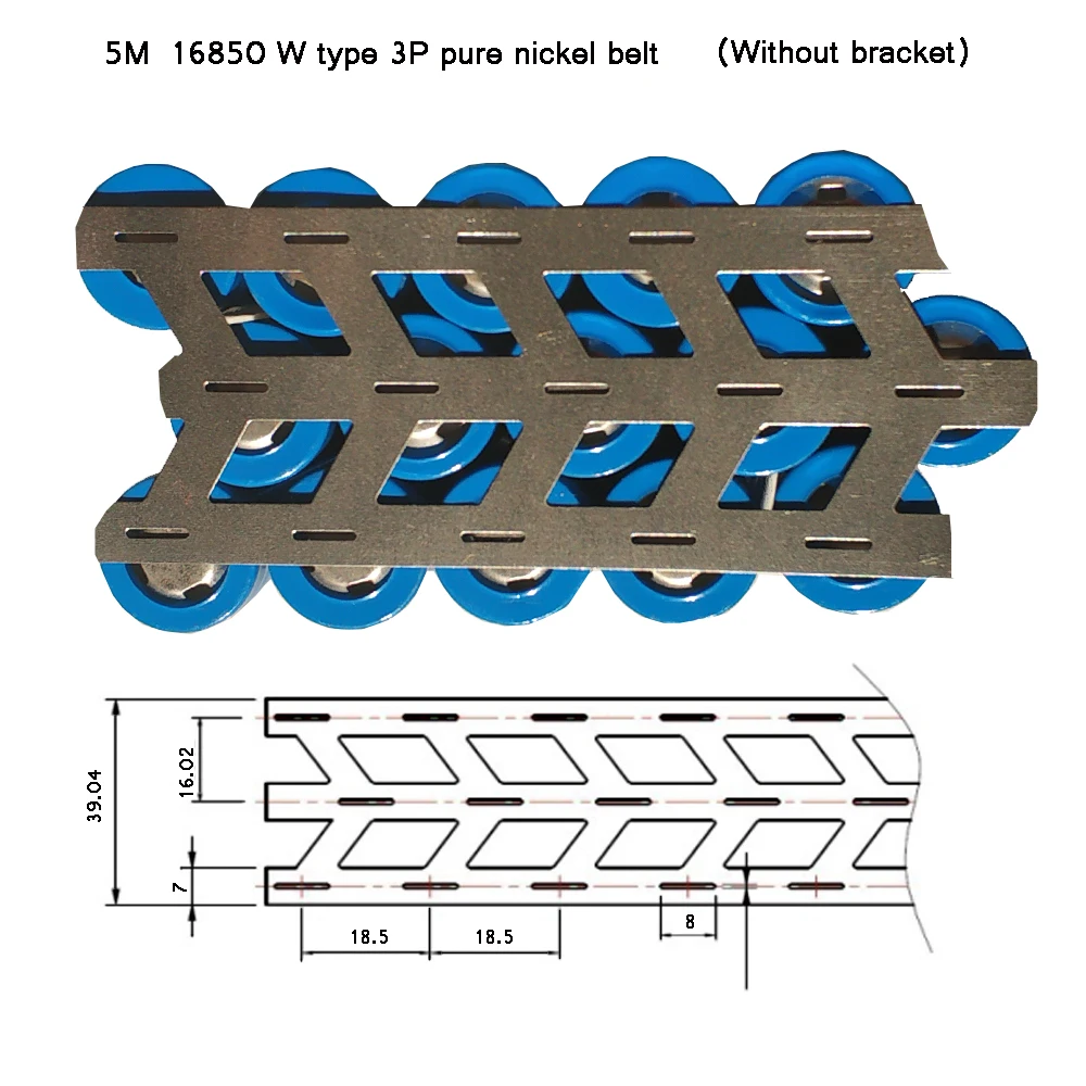5 м косой Чистый Никель полоса 0,15x39,04 мм толщина 0,15 мм для 18650 3P литиевая батарея Сварочный никелевый Ремень W Тип никелевая пластина