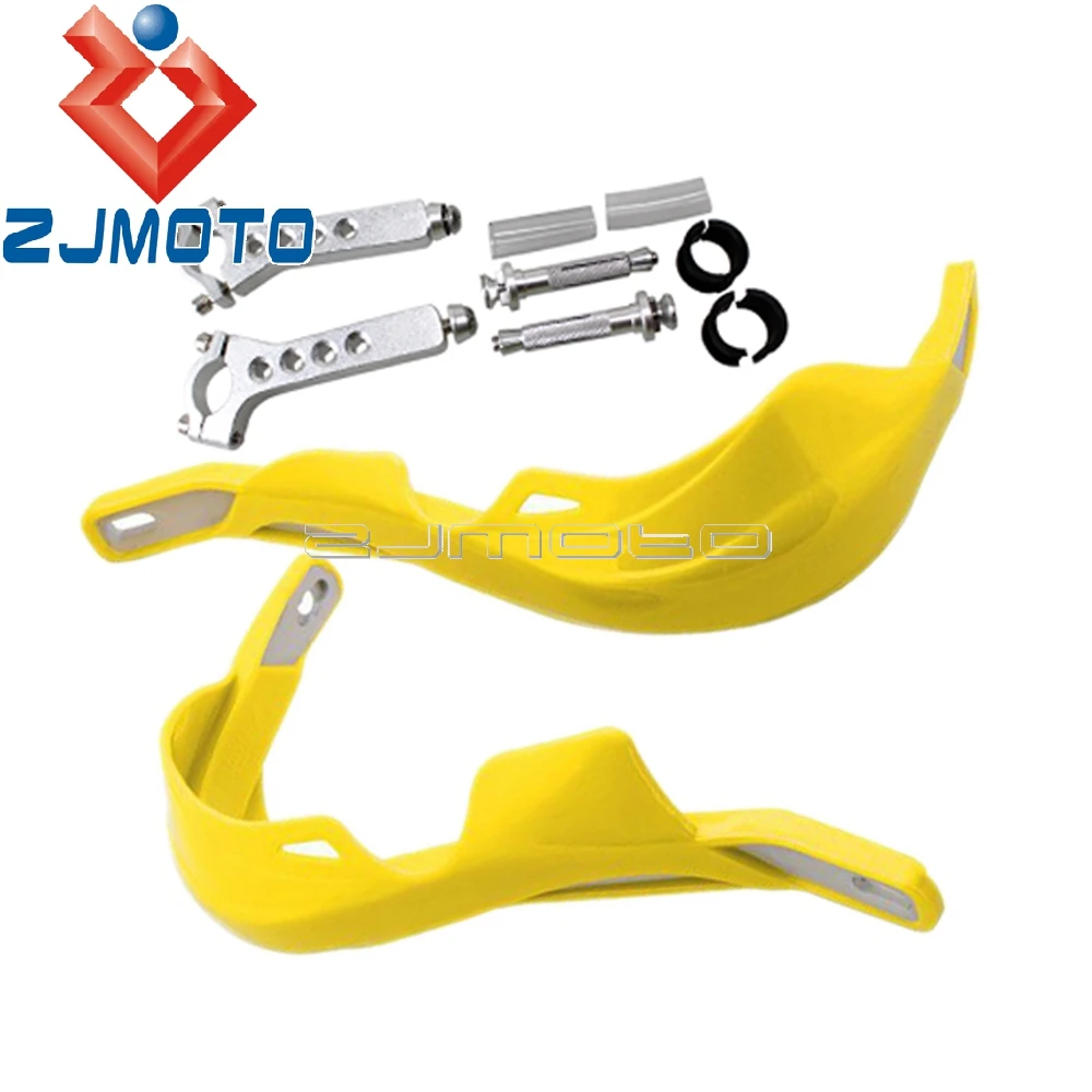 

Motocross Brush Bar Yellow Hand Guards For Honda Yamaha KTM Suzuki DR 125 200 350 DRZ 400 DRZ400 7/8" 1 1/8" Fat Bar Handguards