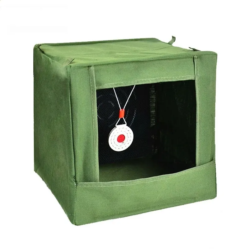 Dobrável Estilingue Alvo Caixa Visando Prática Catapulta Tiro Lona 40cm * 28cm Silenciador Case