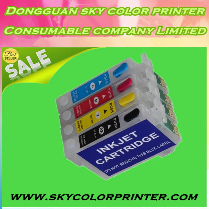 T1171 T0732N-T0734N многоразовый картридж с постоянным чипом для Epson Stylus T23 T24 TX105 TX115 без