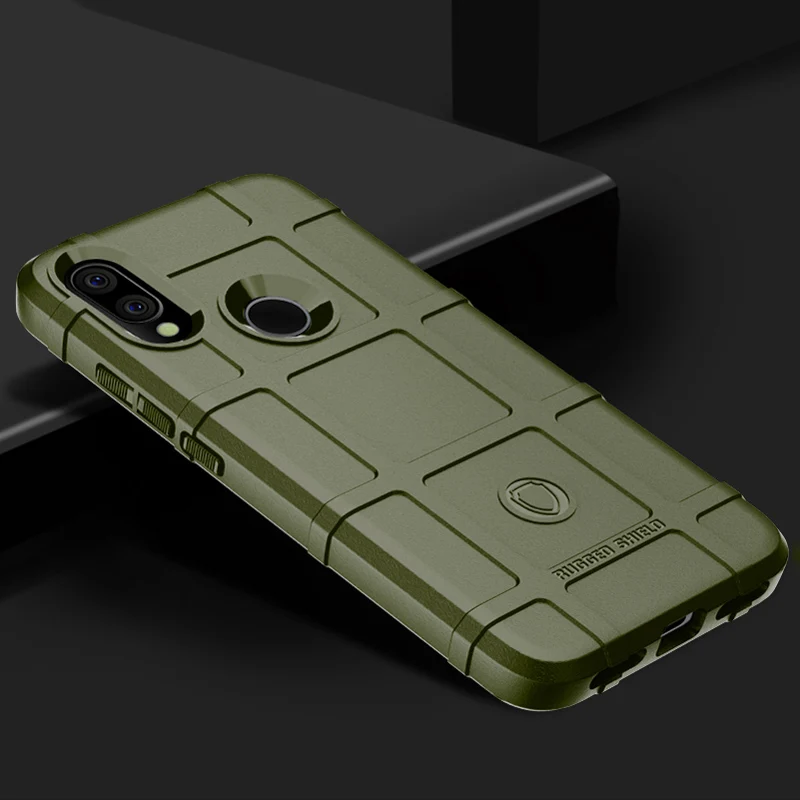 

Rugged Shield Full Protection Cover Case For Xiaomi Redmi 7 Case Silicone Shield Cover for Coque Xiaomi Redmi 7 Pro Bumper Bags