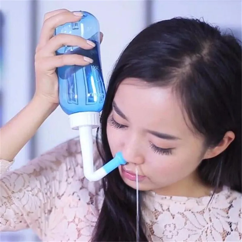 300 ml Sistema de Lavado Olla Neti Nasal Nariz Cleaner Botella