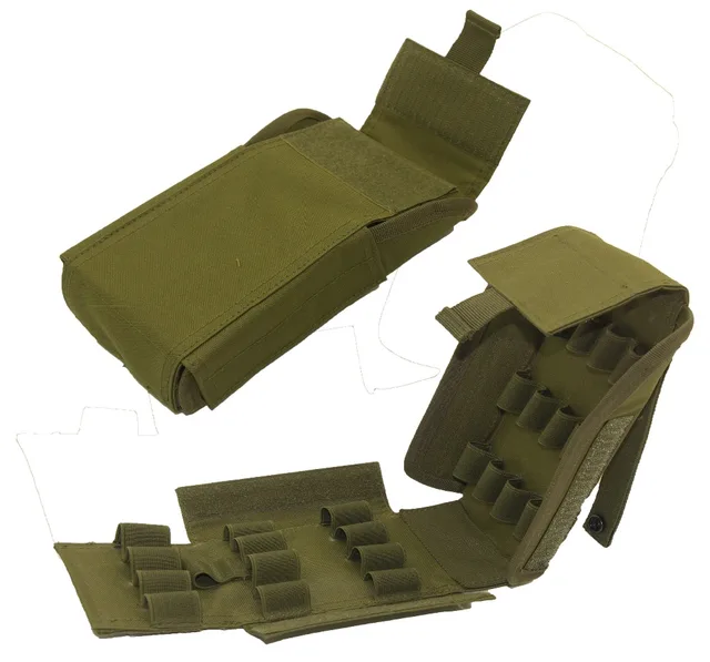 tactical ammo shells shotgun reload magazine pouch army molle 25