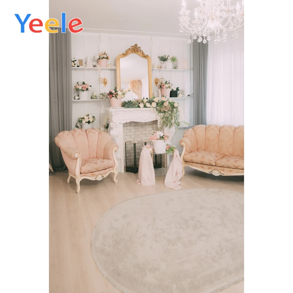 

Yeele Home Interior Decor Posters Soft Sofa Scene Baby Child Photographic Background Vinyl Photography Backdrop For Photo Studio