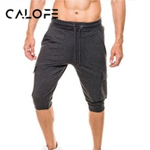 CALOFE мужские спортивные брюки для бега тонкие фитнес бодибилдинг шорты с карманом спортивные футбольные трусы уличная Новинка