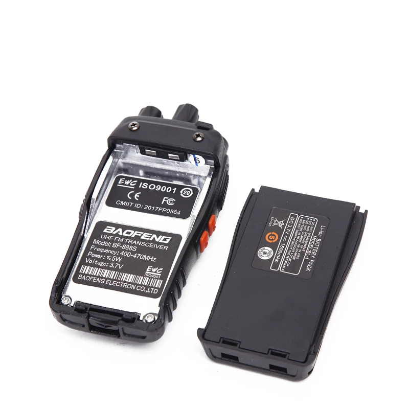 2 шт. BAOFENG BF-888S портативная рация UHF двухстороннее радио baofeng 888 S UHF 400-470 МГц 16CH портативный трансивер с наушником