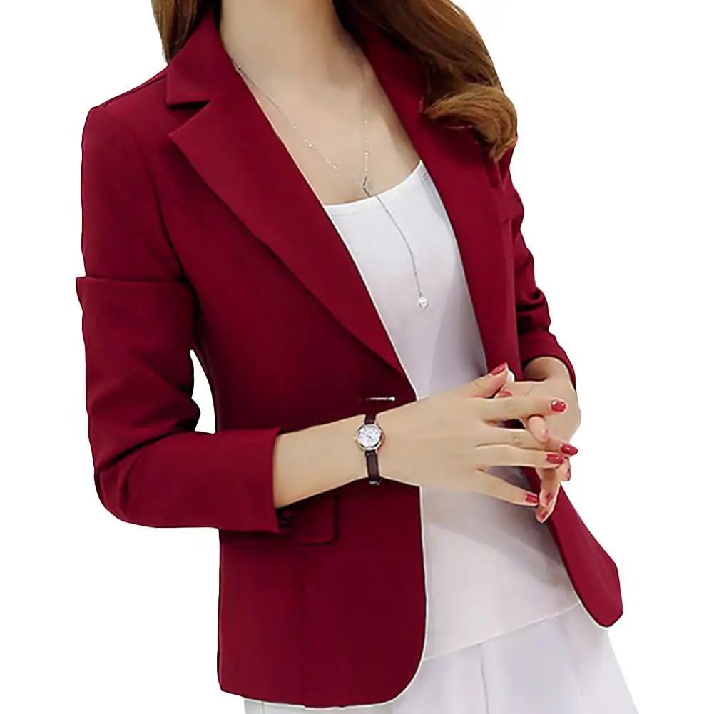 

2019 New Yfashion Women Fashion Slim Long Sleeve Solid Color Jacket