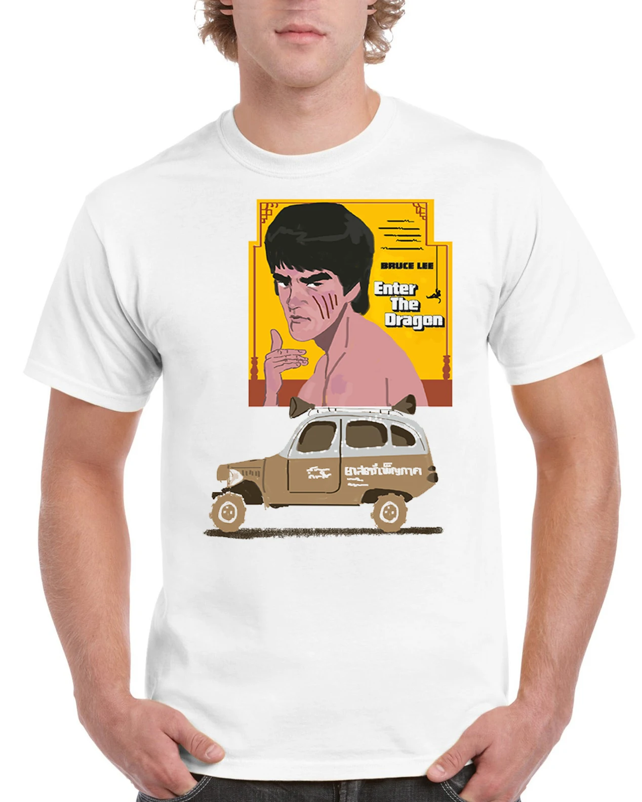 

bruce lee funny streetwear tee Cotton O-Neck