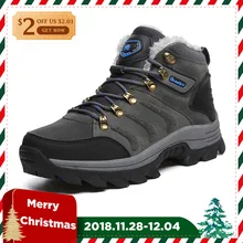 Winter Hiking Shoes Men Outdoor Waterproof snow shoes Sport Trekking Mountain excursion Climbing sneakers plus size 47