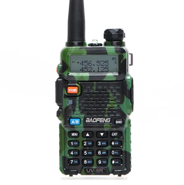 Baofeng UV-5R Walkie Talkie UV5R CB Radio Station 5W 128CH VHF UHF Dual Band UV 5R Two Way Radio for Hunting Ham Radio - Цвет: camo