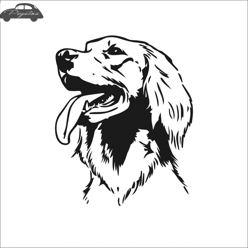 Автомобиль золотой ретривер собака стикеры Pet Shop наклейка плакаты виниловые