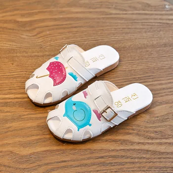 

Cute Kids Shoes Girls Summer Children Slippers Cartoon Anti-slip Sandals Indoor Outdoor Beach Shoes 1