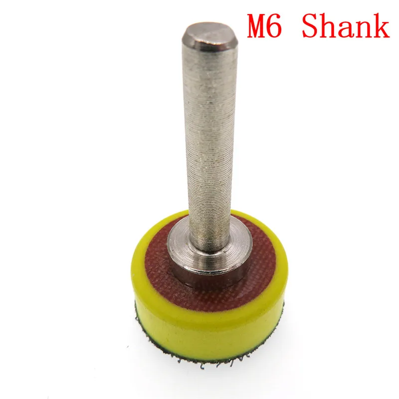 1 дюймов шлифовальная площадка шлифовальная резервная подставка для крюка и петли шлифовальный диск Аксессуары для электроинструментов - Цвет: M6 Shank