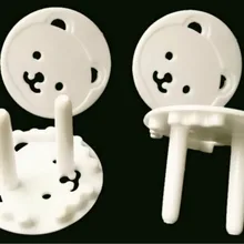 Крышка для розетки 4 шт. мультяшный медведь двухфазный детский электробезопасный Евро Американский стандарт защитный продукт для безопасности ребенка