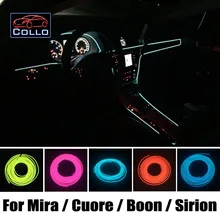 9 М Набор EL Провода/Для Daihatsu Mira/Шарада/Cuore/благом/Sirion/Автомобиль Романтическая Атмосфера Лампа/Консоли Декоративные Полосы