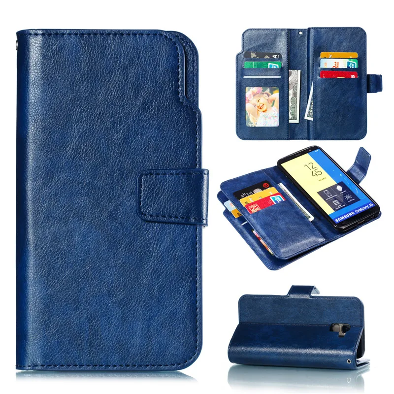 Samsung Galaxy J8 J6 J4 J3 J2 Pro 2018 Case Cover Luxury Leather Nine cards Wallet Flip Case Samsung Galaxy J3 J5 J7 2016 J3 J5 J7 2017 EU J330 J530 J730 Case Cover9