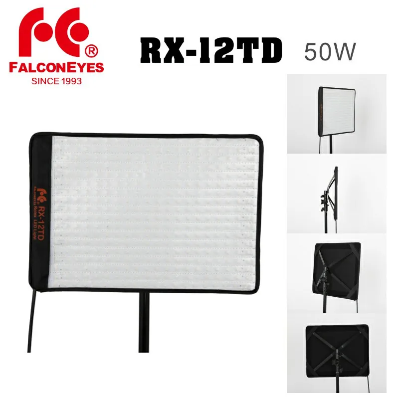 Falcon Eyes RX-12TD 50W Dimmable 3000K - 5600K 280pcs портативный светодиодный светильник для фото-и