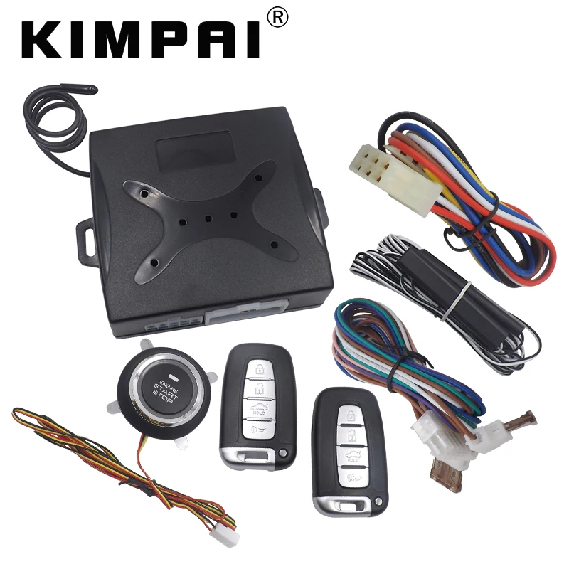KIMPAI Car Passive Keyless Entry System Remote Engine Alarm Unlock Fit