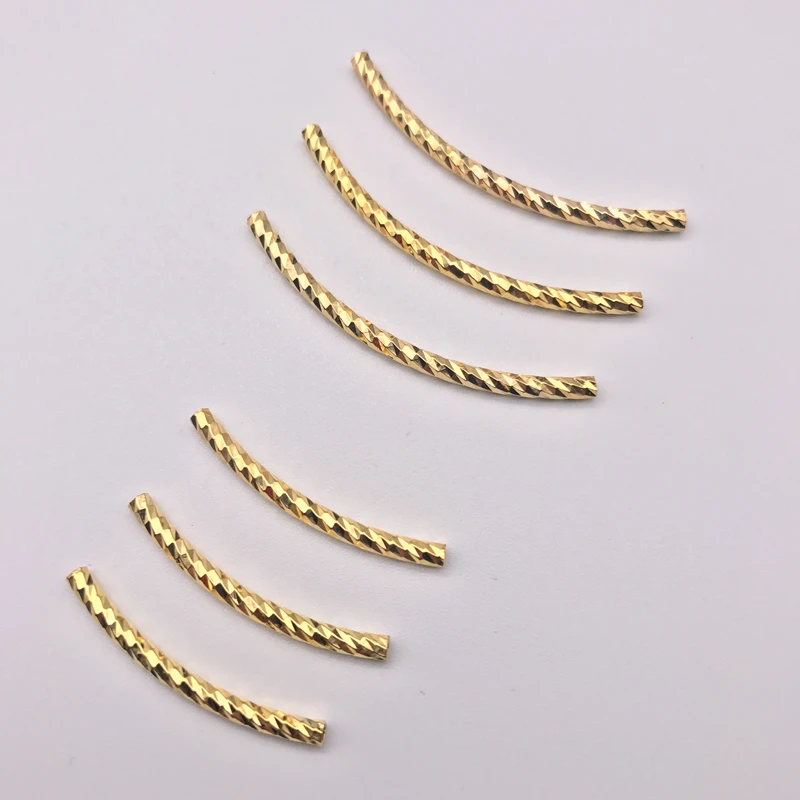 

Sumiaoer Jewelry Findings & Components Bracelet Necklace Connectors DIY Metal Tube 30pcs Gold-color Elbow For Jewelry Making