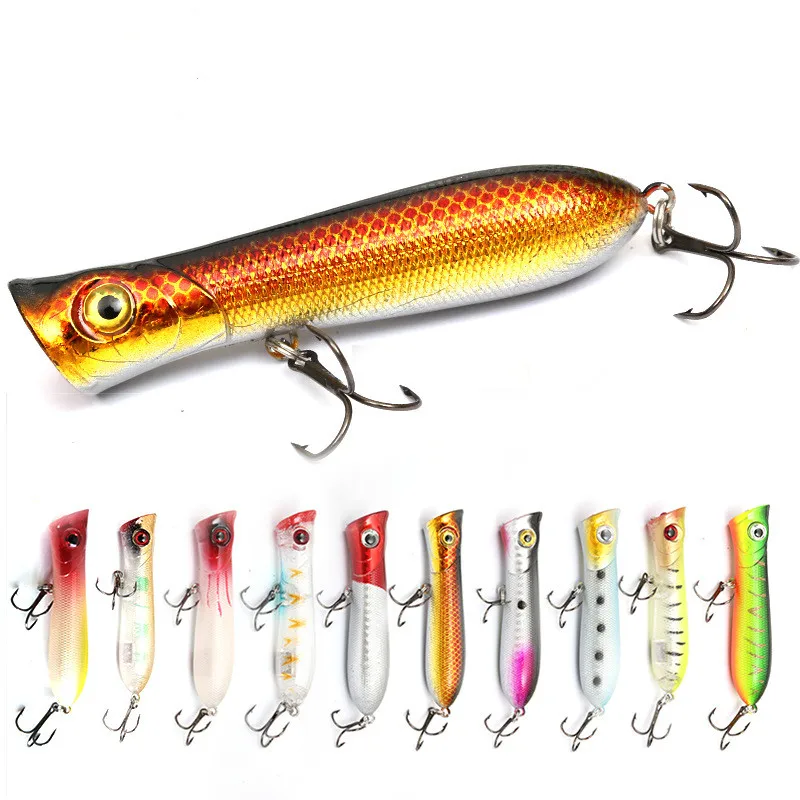 

Lu Ya bait plastic chubby 8CM/11.7g freshwater sea fishing simulation fish hard lure top water lure lures