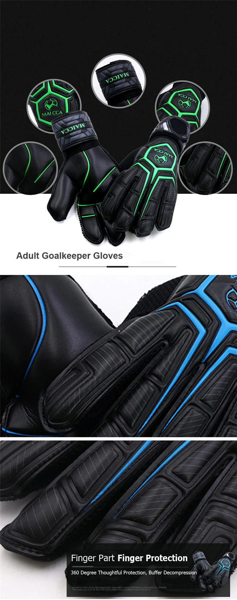 Мужские перчатки для футбола, профессиональные вратарские перчатки, Мягкие латексные футбольные вратарские перчатки с защитой пальцев, Futbol voetbal
