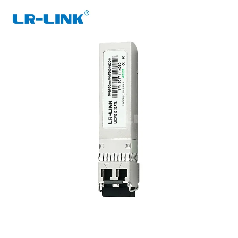 LR-LINK 8510-X3ATL совместимый с Cisco 10Gb Ethernet SFP+ модуль приемопередатчика 10GBase-SR, MMF 850nm 300m