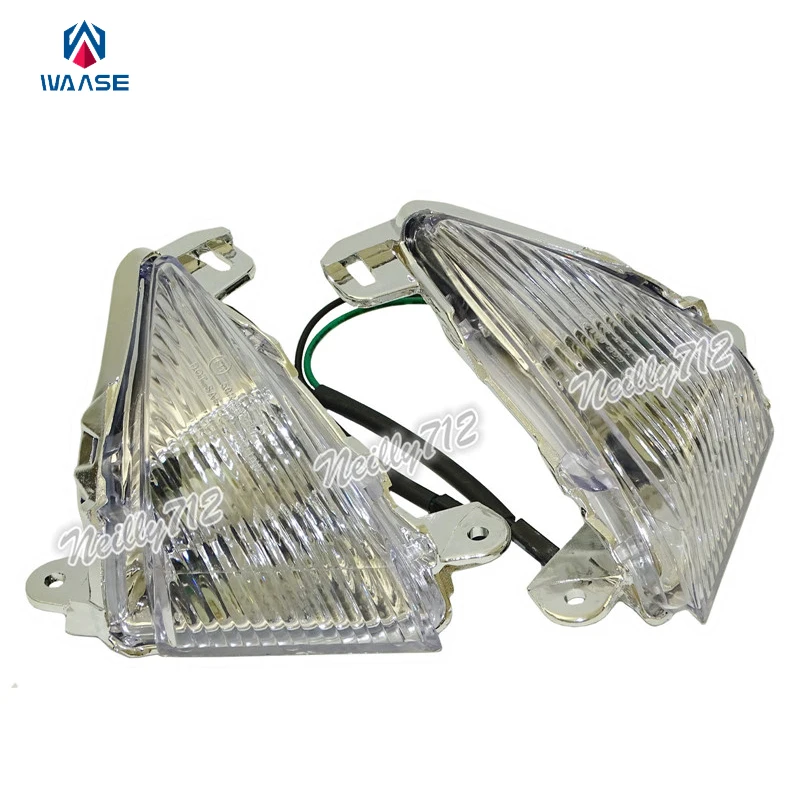 

waase EMARK Front Turn Signals Blinker Indicator Lens For Kawasaki Ninja ZX14 ZX14R ZZR1400 2006 2007 2008 2009 2010 2011-2016