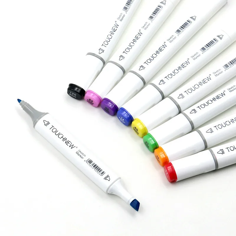 

TOUCHNEW 6 pcs/set total 168 Color Drawing Markers Double Sketch Art Markers Art Pens Supplies Dual Headed Graphic Marker Pen