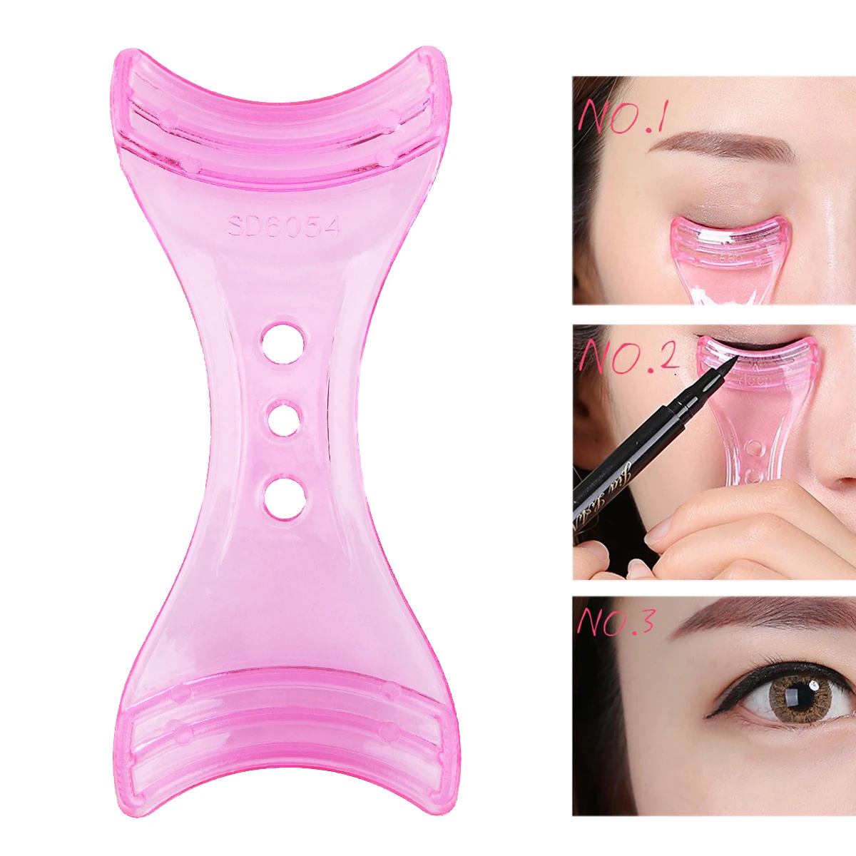 

Eyeliner Template Stencil Eyebrow Eyeliner Eyelash Assistant Guide Card Mold Eye Makeup Helper Tool