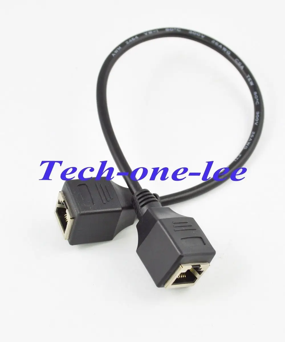 11.8 ''Ethernet LAN RJ45 сетевой разъем джек Женский Кабель-адаптер 30 см