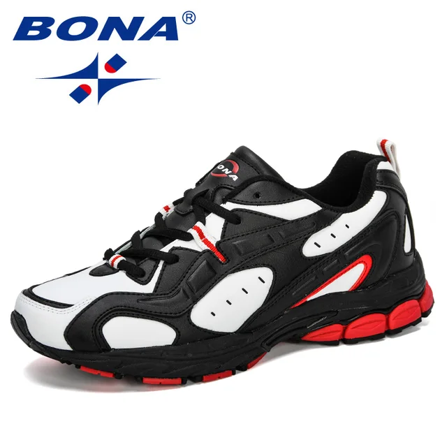 US $53.50 BONA 2019 New Style Sports Shoes Men Sneakers Lace-Up Cow Split Breathable Walking Shoes Outdoor Ru