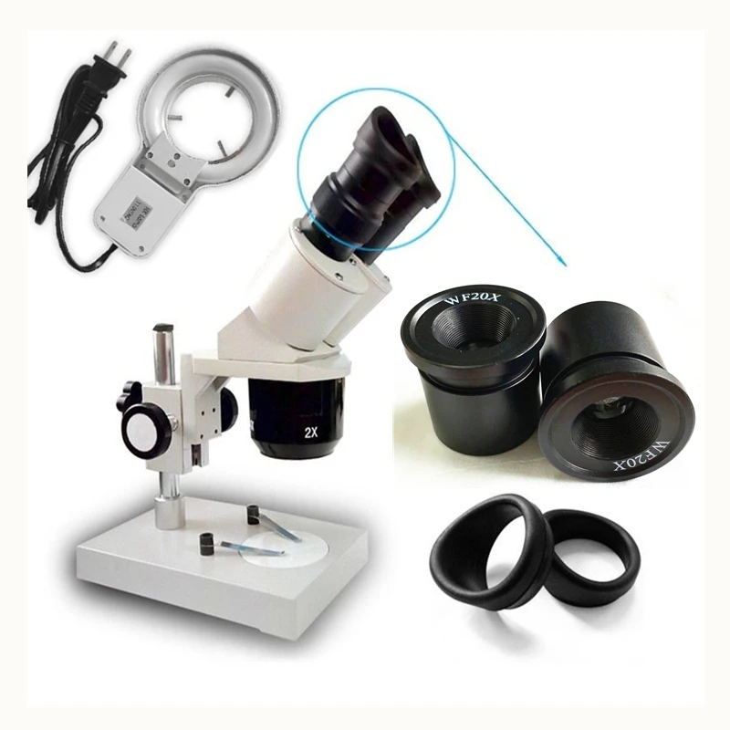 US $91.61 Industrial Microscope Binocular Stereo Microscope Clock Watch Cell Phone Repairing Tool Wf10x Wf15x Wf20x Eyepieces Available