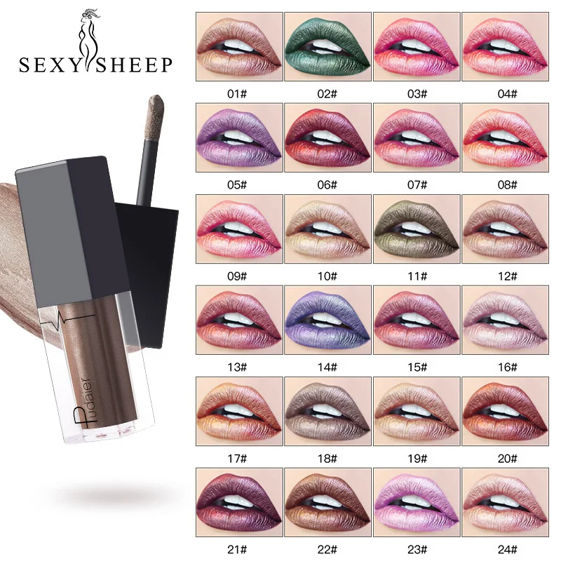 

Makeup Liquid Lipstick Women Durable Waterproof Does Not Fade Lipstick Fashion Pearlescent Lip Gloss Lips Make up Cosmetics