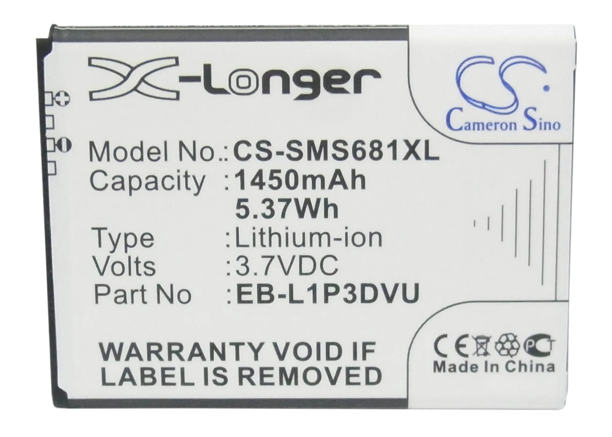 Cameron Sino аккумулятор 1450 мАч для Samsung Galaxy Ace Duos Fame EB L1P3DVU GT S6790 S6790N S6810|cameron sino|battery for