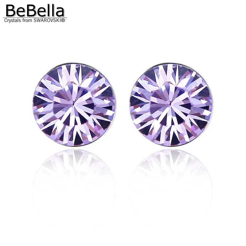 Женские серьги гвоздики с кристаллами Сваровски 5 мм|crystal stud earrings|stud earringscrystal |