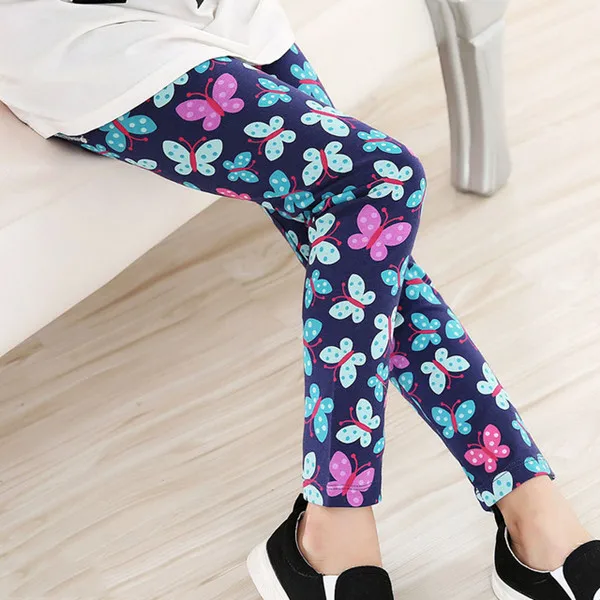 fun orange Baby Kids Children Printing Flower Toddler Classic Leggings