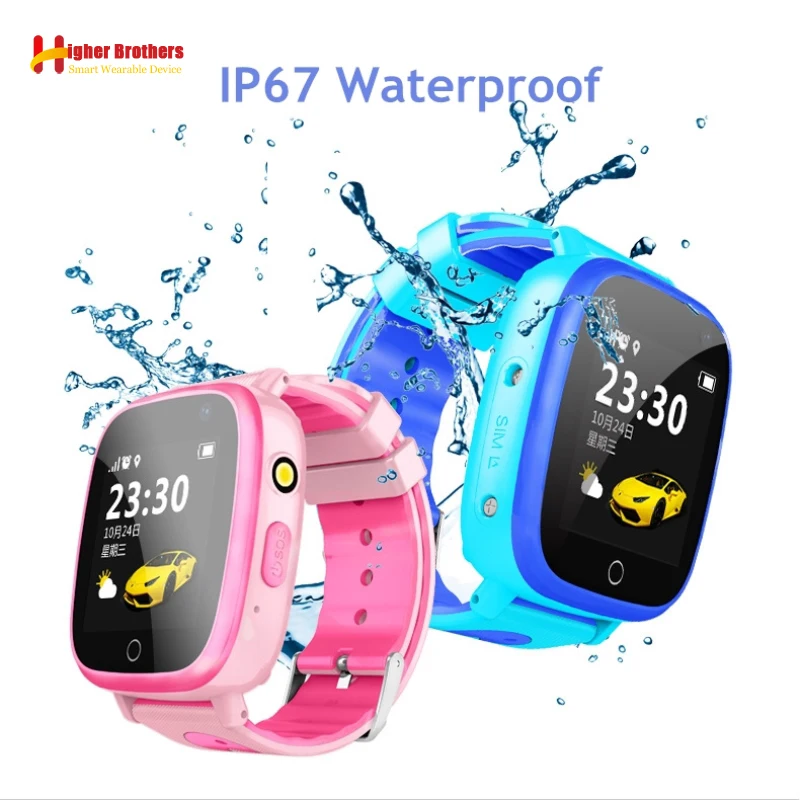 IP67 Waterproof Smart Sport GPS Tracker Locator Student Kid Son SOS Call Remote Monitor Camera Phone Smartwatch Watch Wristwatch