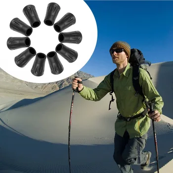 

10Pcs Hiking Pole Replacement Tips Trekking Protector Walking Stick Head Protect W15