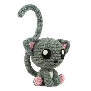 

crochet toys amigurumi rattle catmodel number w739
