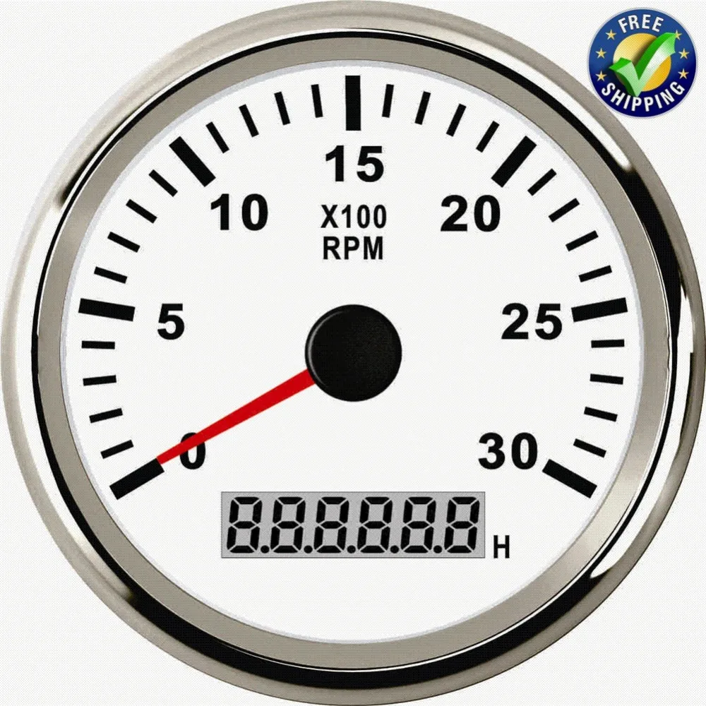 1pc 85mm Automotive Instrument Panel Gauge Tachometers 0 3000RPM