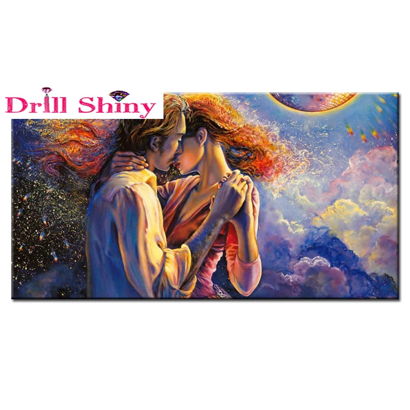 

Drill Shiny DIY diamond embroidery lover needlework diamond painting cross stitch pasted painting fashion home decoration