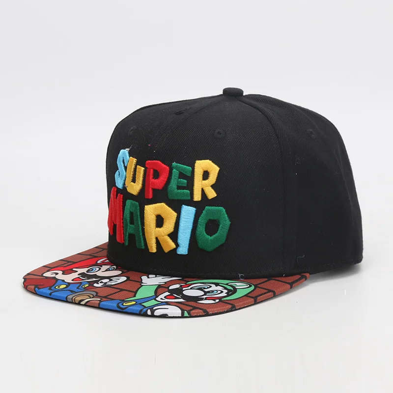 Super Mario Bros шляпы Mario Luigi Yoshi Snapback вечерние Вечеринка Suppliesl шапки мультфильм повседневные Летние солнцезащитные шапки Пара хип-хоп шапки