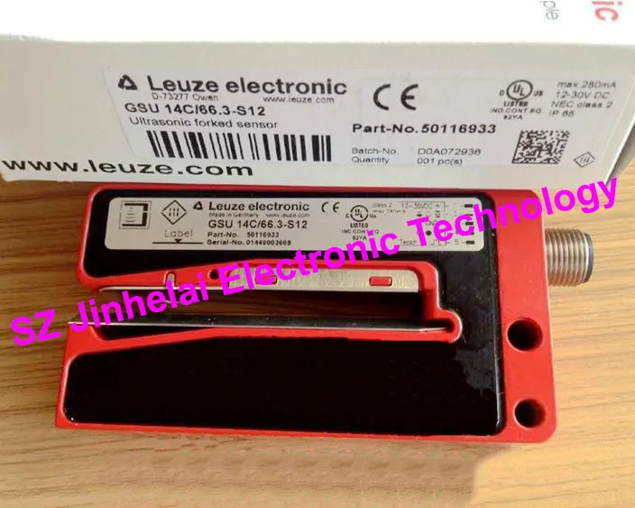 

GSU 14C/66.3-S12 New and original Germany LEUZE Ultrasonic forked sensor