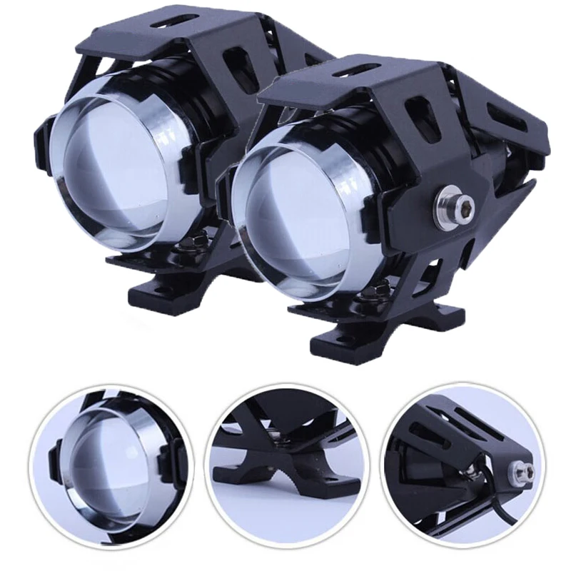 Мото rcycle фары светодиодные мото рабочие прожекторы U5 12 v 125 W 6500 k супер яркие