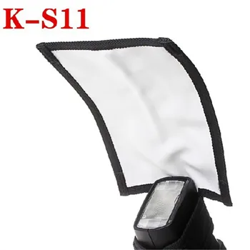 

Hot K-S11 Flash soft camera Diffuser Bender for 380EX 420EX SB-600 F42AM EF-500DG Sony HVL-F20AM Sigma more balanced and natural