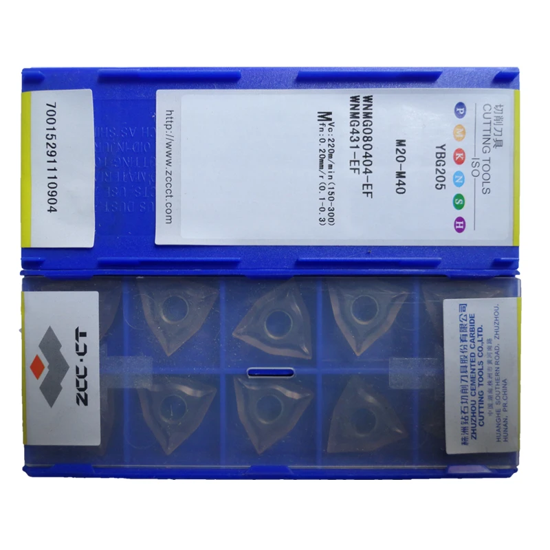 

Free Shipping 50pcs ZCC.CT turning tool WNMG080404-EF YBG205 ZCCCT WNMG431-EF WNMG 080404-EF external tool for stainless steel