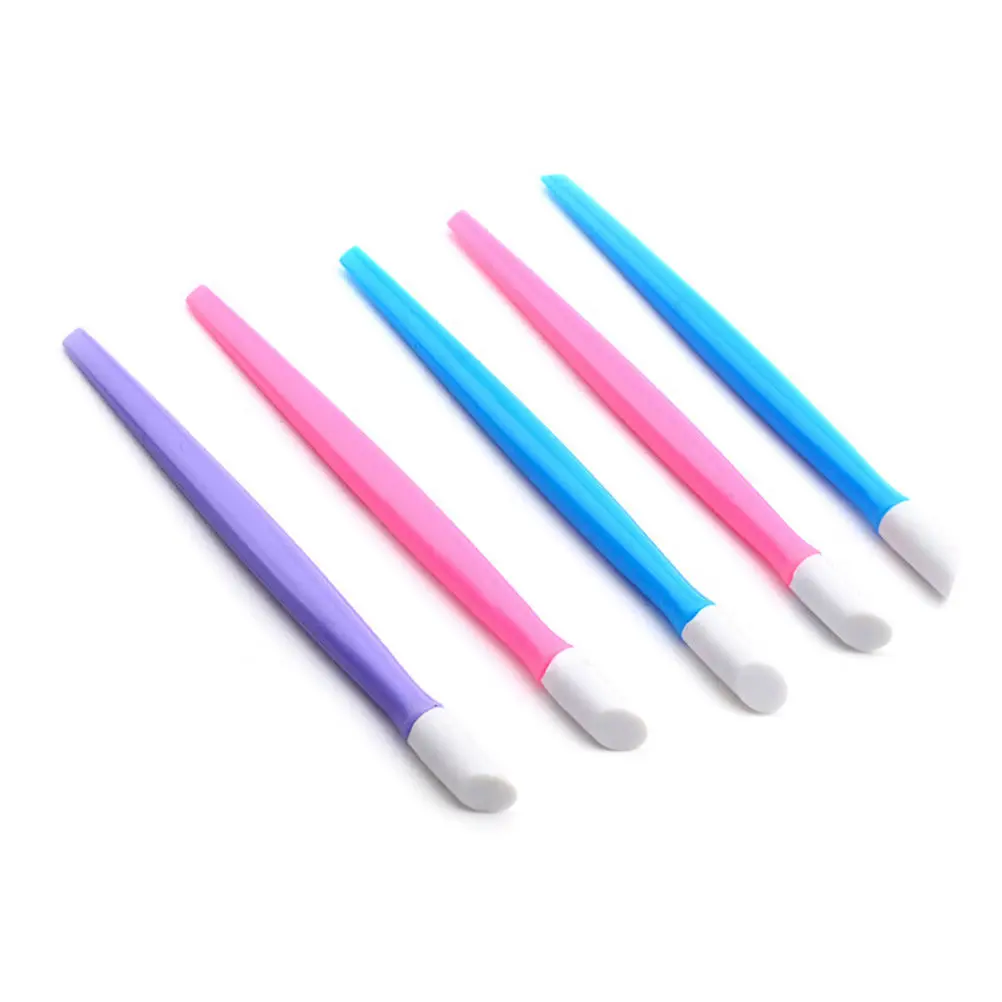 Random color Nail Pumice P Cuticle Pusher Women Stone Nail File Manicure Nail Tool Nail Art Tool 2Pcs
