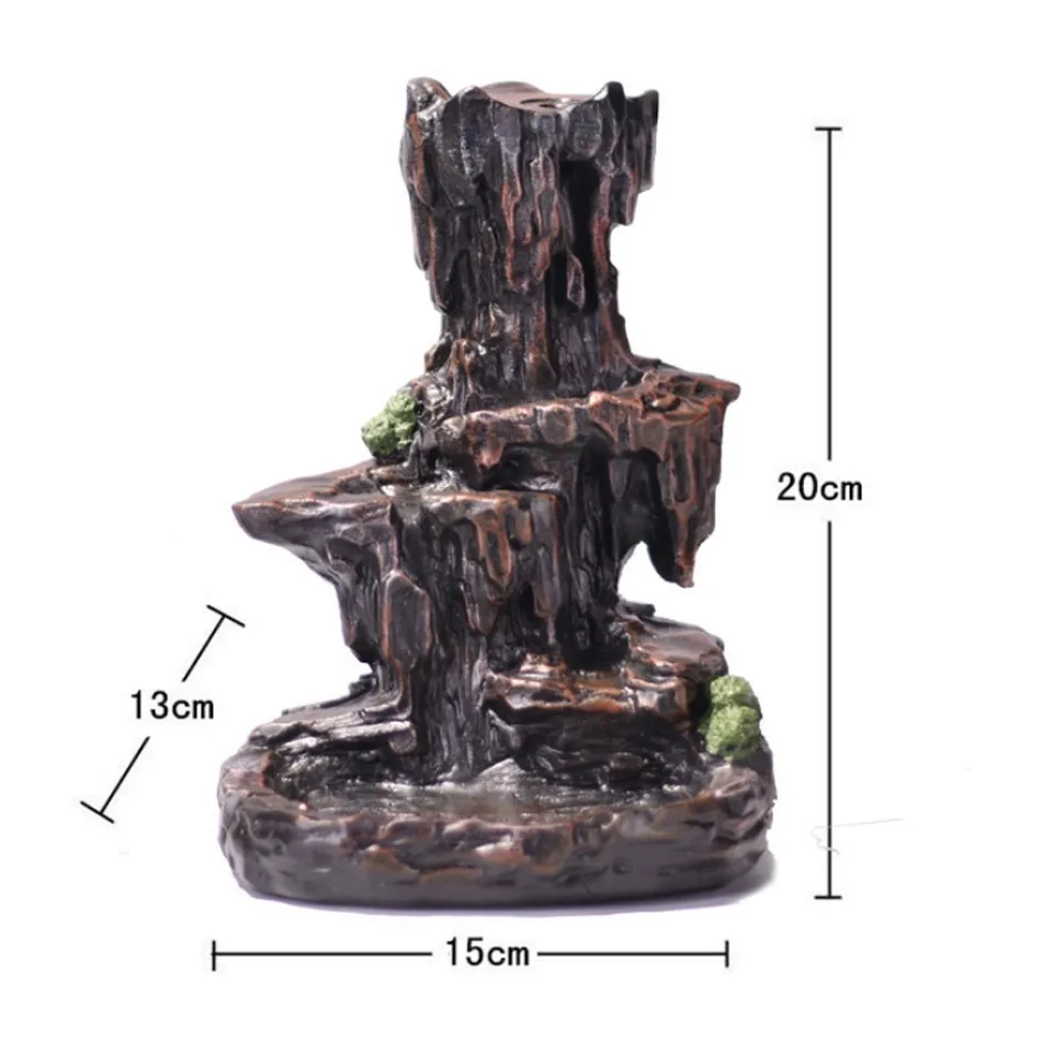 Harz Mountain Smoke Waterfall Backflow Incense Burner - Aroma Decor for Home, Office, or Crafts image 2