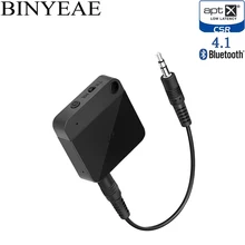 Мини Bluetooth 4,1 Aptx низкой задержкой стерео дома ТВ аудио передатчик приемник 2-в-1 Беспроводной музыкальных адаптер автомобильного комплекта громкой связи